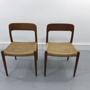 Danish Teak 56 chairs by Niels Otto Møller for J. L. Møllers