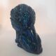 Lion statue, vintage, design Aldo Londi for Bitossi, Rimini blue series.