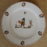 6 plates old moustier, traditional decor