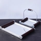 Lot de 2 plateaux de service miroir Art Déco français