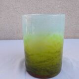 Vase verre scandinave signé John Orwar Lake