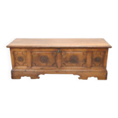 Antique Chest In Solid Walnut, Italy 18th Century