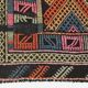 1955s Turkish Antique Pink & Blue Vintage Kilim Rug, 167x226Cm