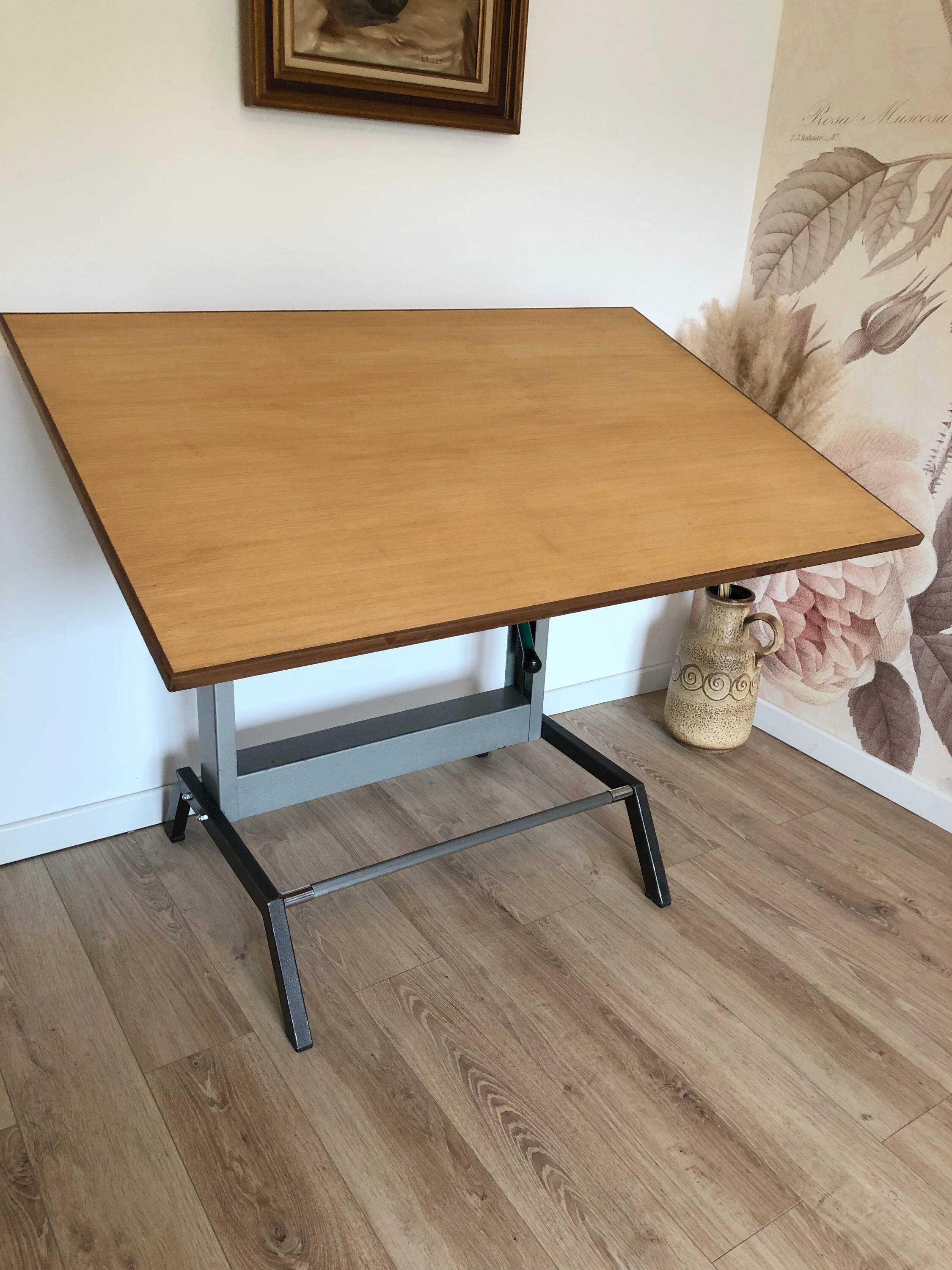 Vintage architect's drawing table