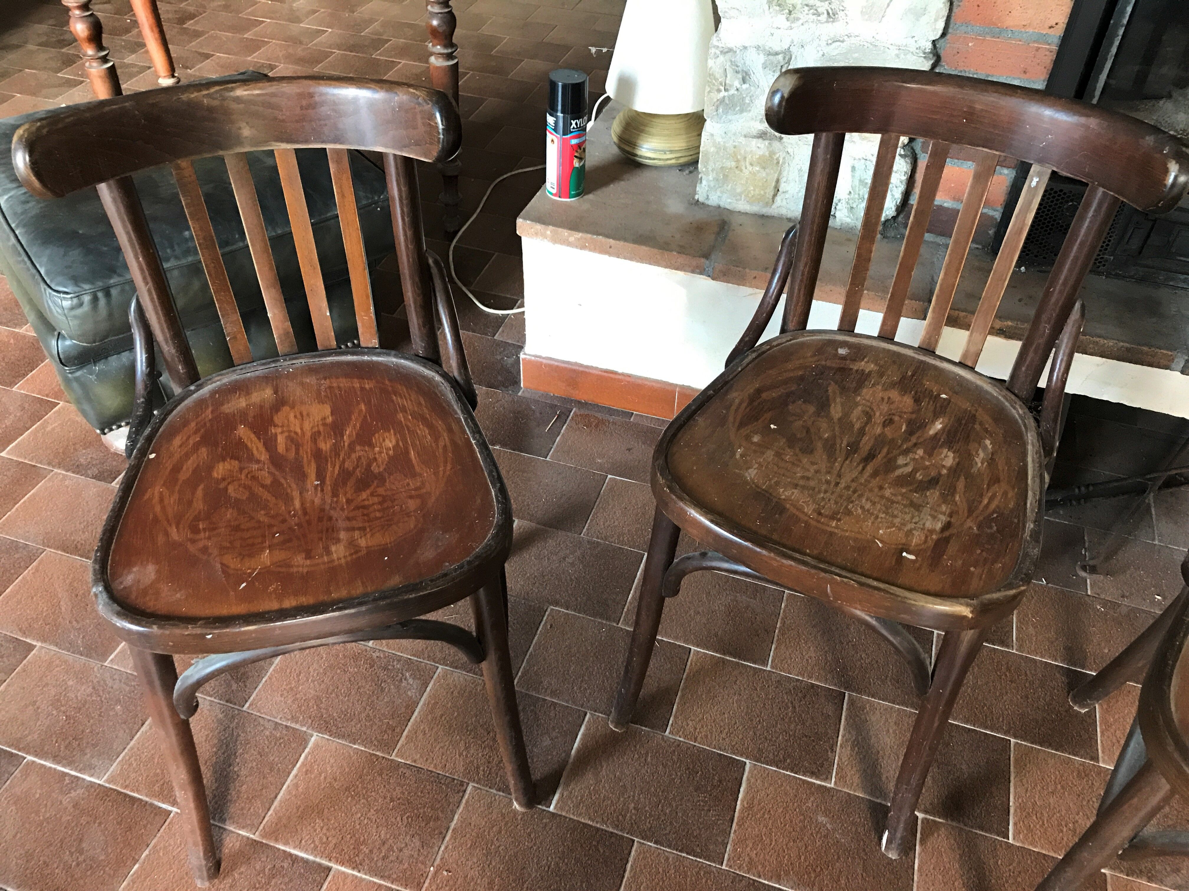 Set of 4 baumann bistro chairs