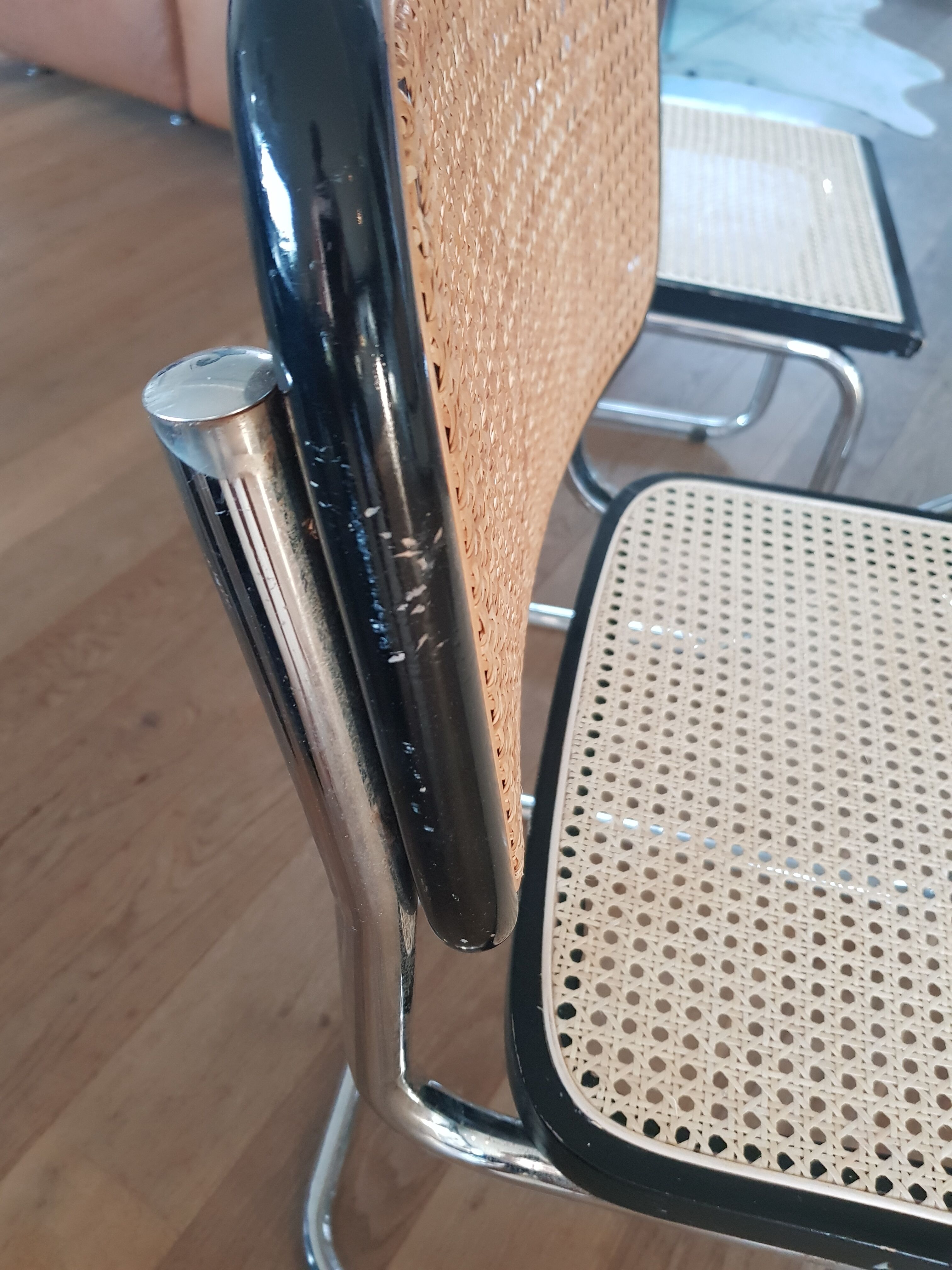 4 chairs cesca marcel breuer