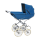 Landau vintage Aubert velours bleu canard - années 70