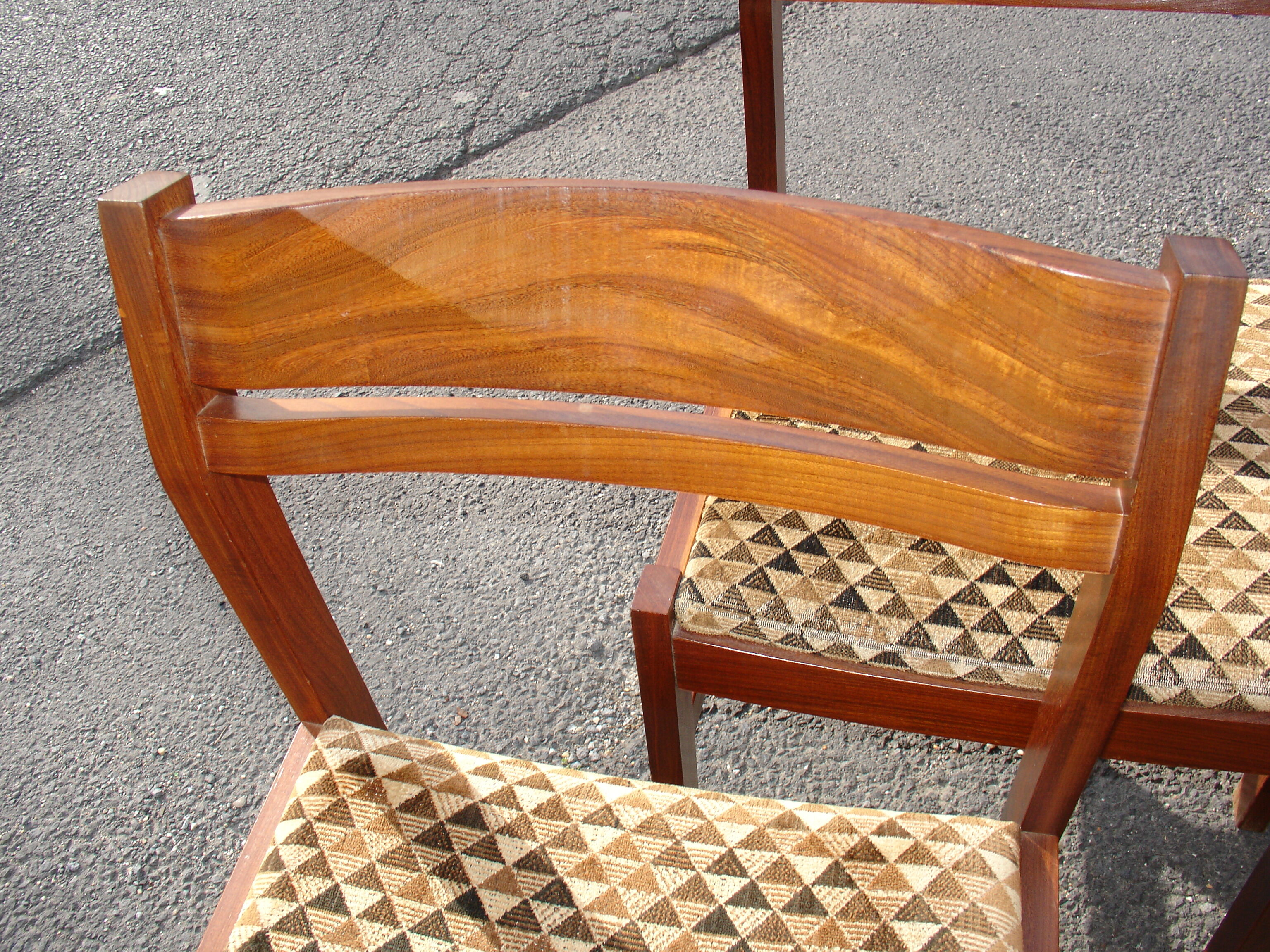 Set of 6 chairs in Pao Rosa circa 1950-60