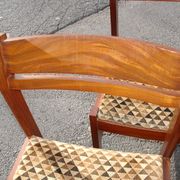 Série de 6 chaises en Pao Rosa vers 1950-60
