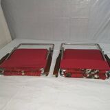 2 armchairs vintage camping