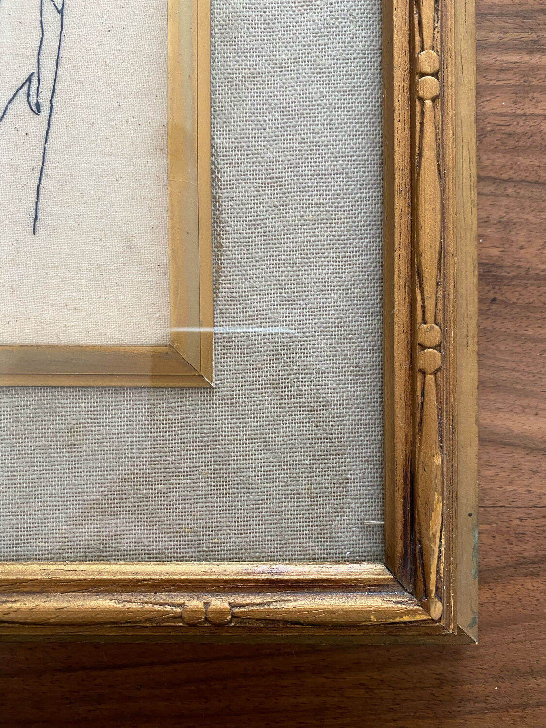 Handmade embroidery framed