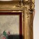 Antique painting, still life with lilacs and peonies signed Van der Berg circa 1950