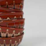 Enamelled ceramic bowls