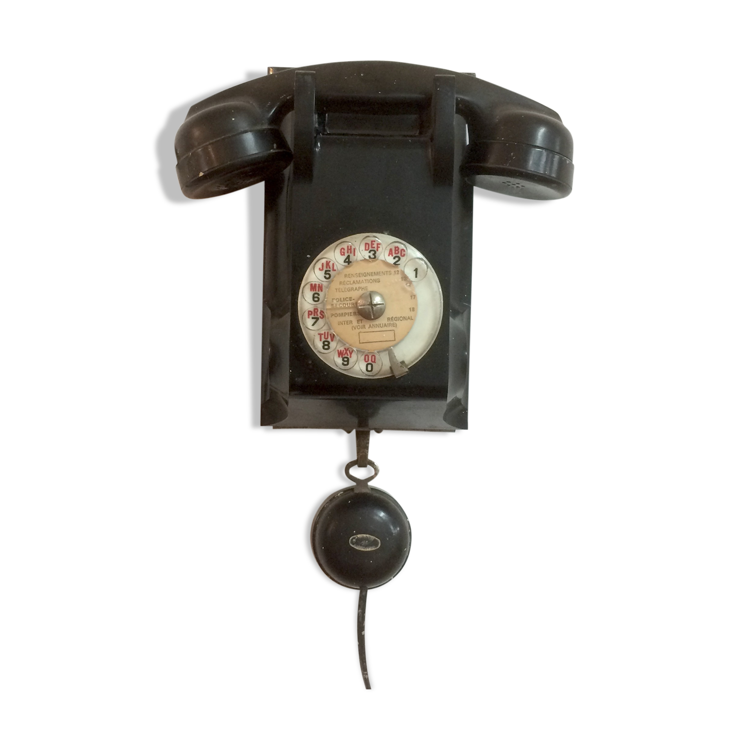 Téléphone à cadran mural Ericsson