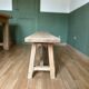 Solid wood farmhouse bench