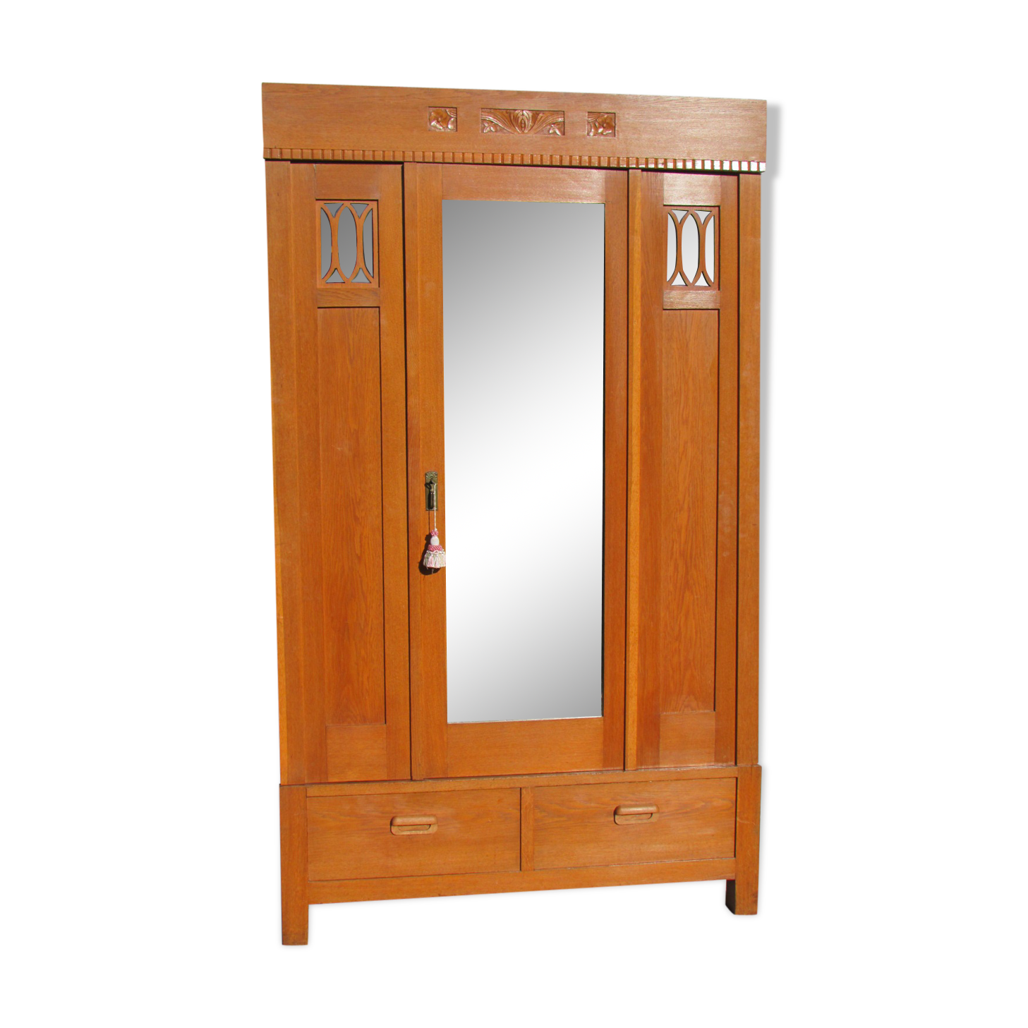 1950s oak wardrobe