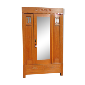 1950s oak wardrobe