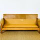 Complete camel leather lounge set from the 1960s.