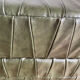 Pouf leather chest patchwork vert  De Sède