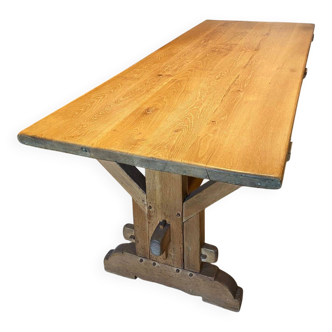 Solid oak farmhouse table