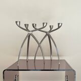 Aluminium tripod candle holders for De Bijenkorf, Netherlands 1970s