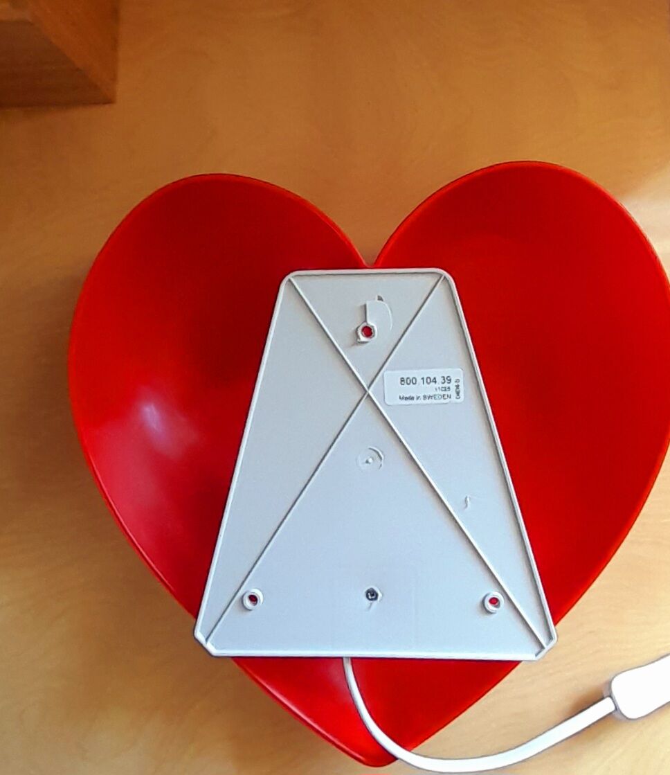 Vintage Ikea heart night light