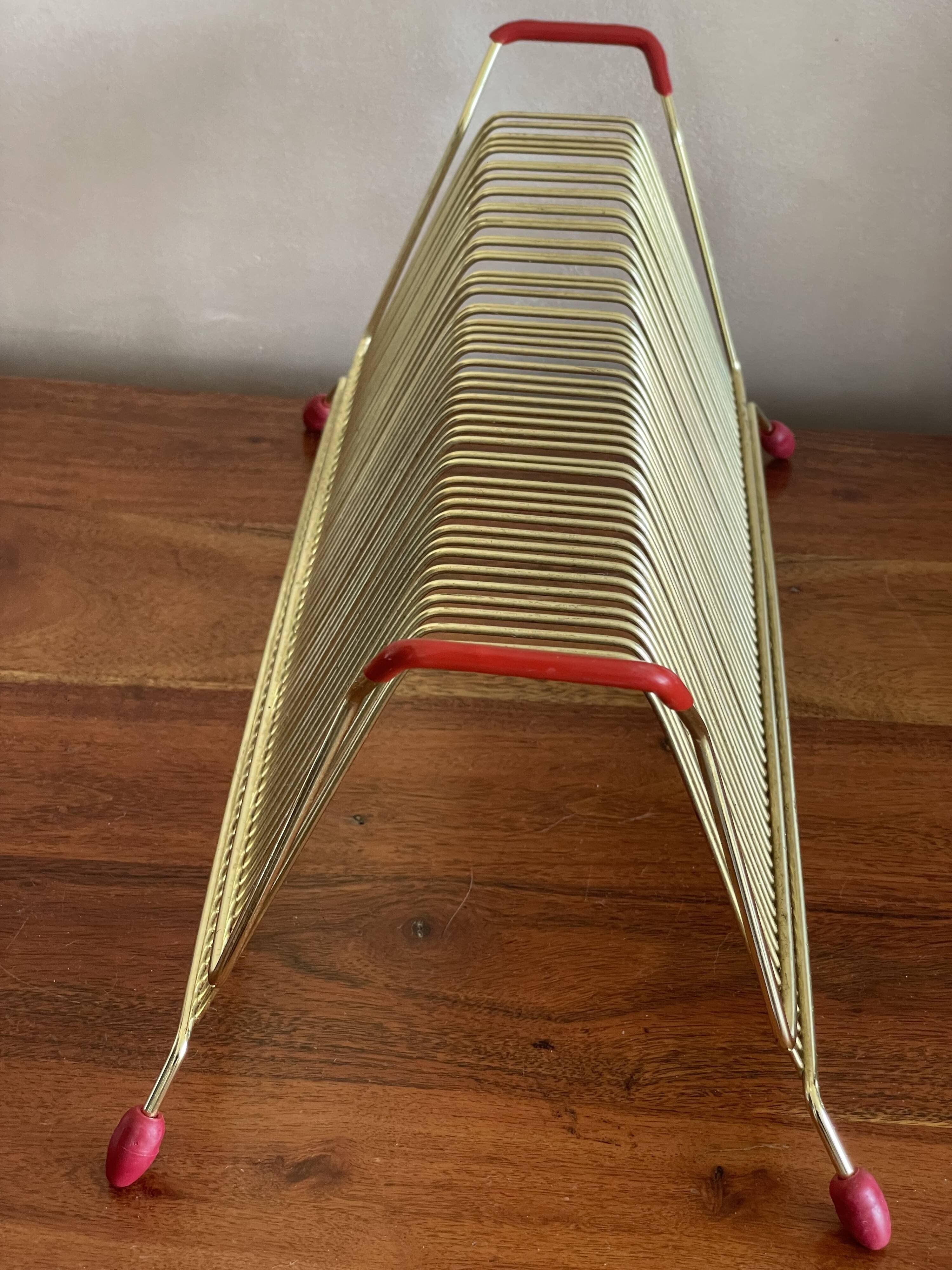 Gold metal vinyl door