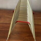 Gold metal vinyl door