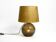 Large, elegant, 1970s Putzler table lamp with illuminated glass body