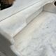 Meuble de toilettes marbre blanc vintage 1950