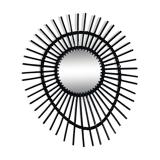 Rattan sun mirror