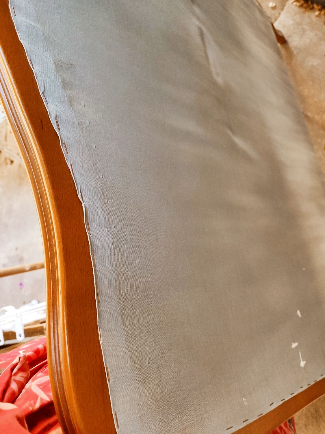 Bohemian headboard with tapestry