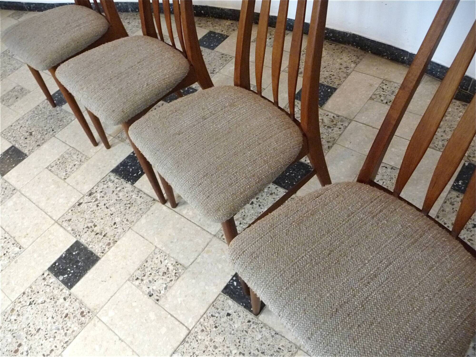 Set of 4 dining room chairs model "Eva" by Niels Koefoed for Koefod Møbelfabrik, Denmark 1960s