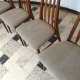 Set of 4 Model 'Eva' Dining Chairs by Niels Koefoed for Koefod Møbelfabrik, Denmark 1960s