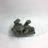 Black bear coffee table, 1970