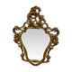 Antique vintage gilded wooden baroque mirror