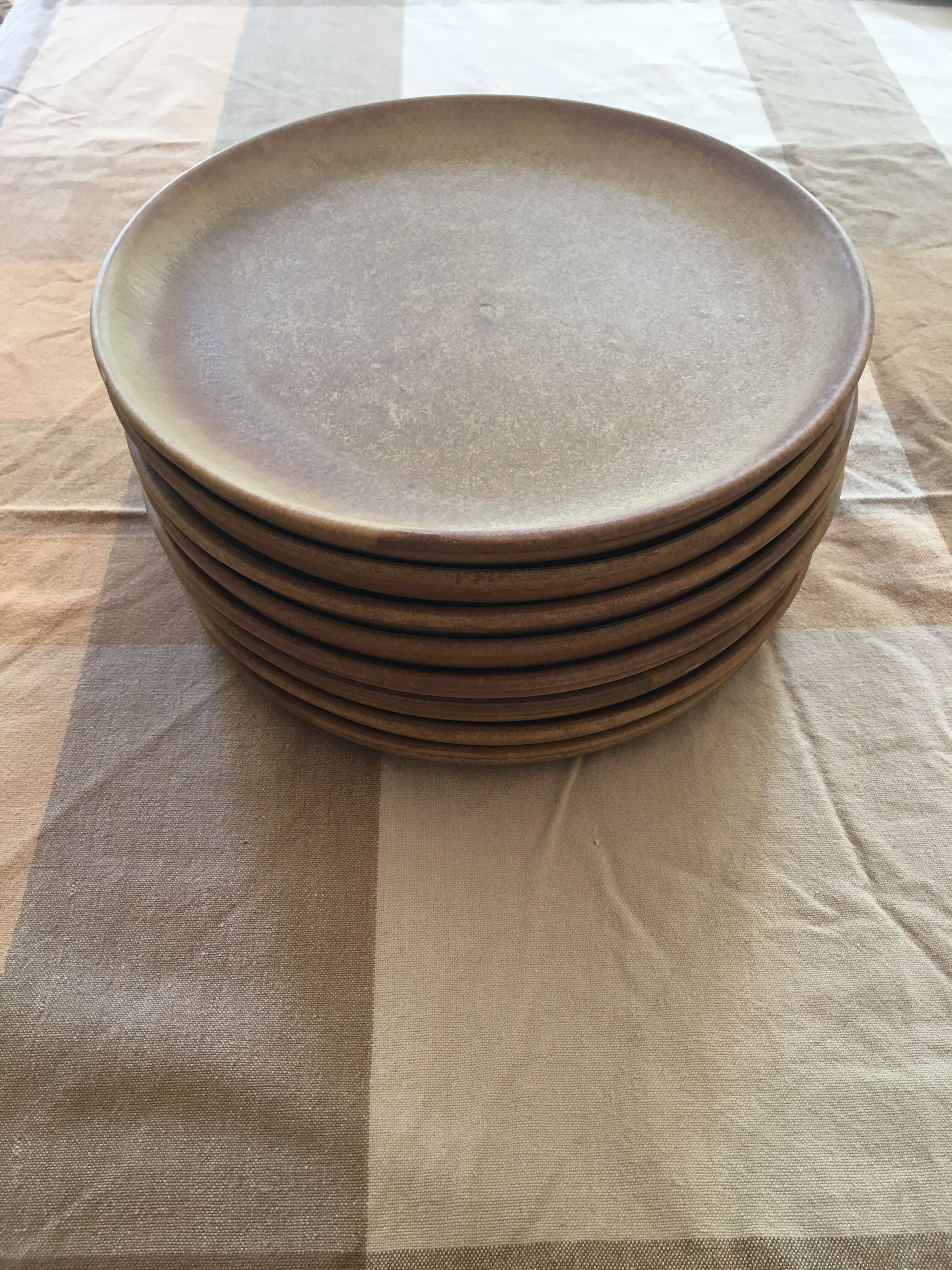 Lot of 8 flat sandstone plates