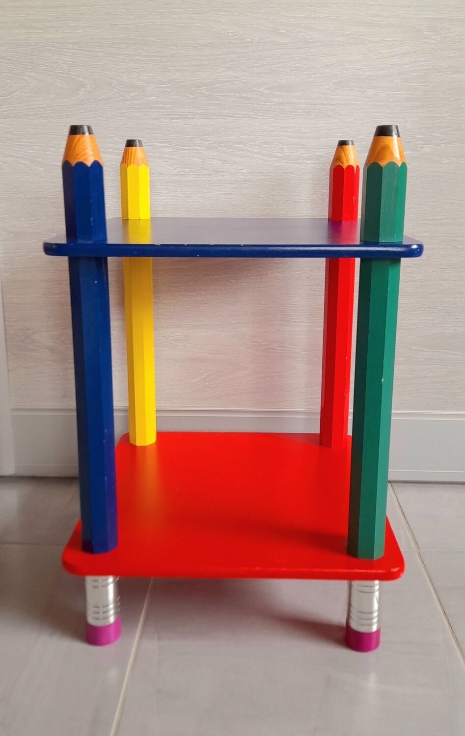 Bedside table pencils Pierre Sala 80s
