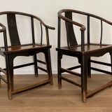 Paire de fauteuils chinois