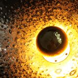 Unique piece flared lamp in stoneware