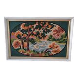 Canvas painting vintage tapestry
