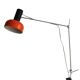 1970s Czechoslovak Orange Clamp Lamp by NAPAKO