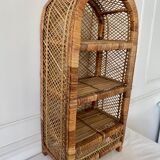 Rattan shelf