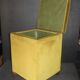 Pouf en velours vert vintage des années 60