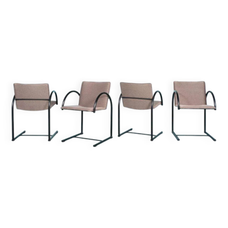 Set of four postmodern Metaform 'Cirkel' dining chairs.