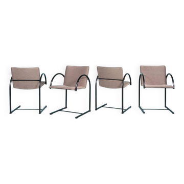 Set of four postmodern Metaform 'Cirkel' dining chairs.