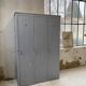 Blue patinated workshop furniture locker room