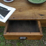 Old country coffee table in walnut