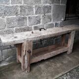 Old in solid beech workbench 237 cm