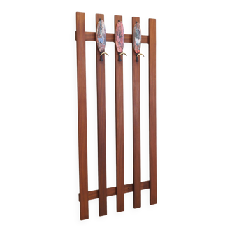 Teak hanger, Danish design, 1970s, production: Denmark